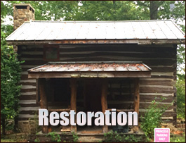 Historic Log Cabin Restoration  Browns Summit, North Carolina